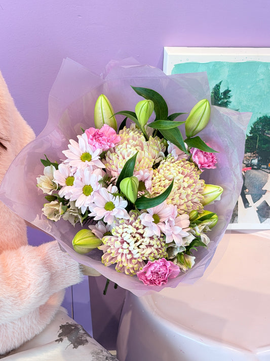Medium Flowers Bouquet + Two AND Drink Voucher
