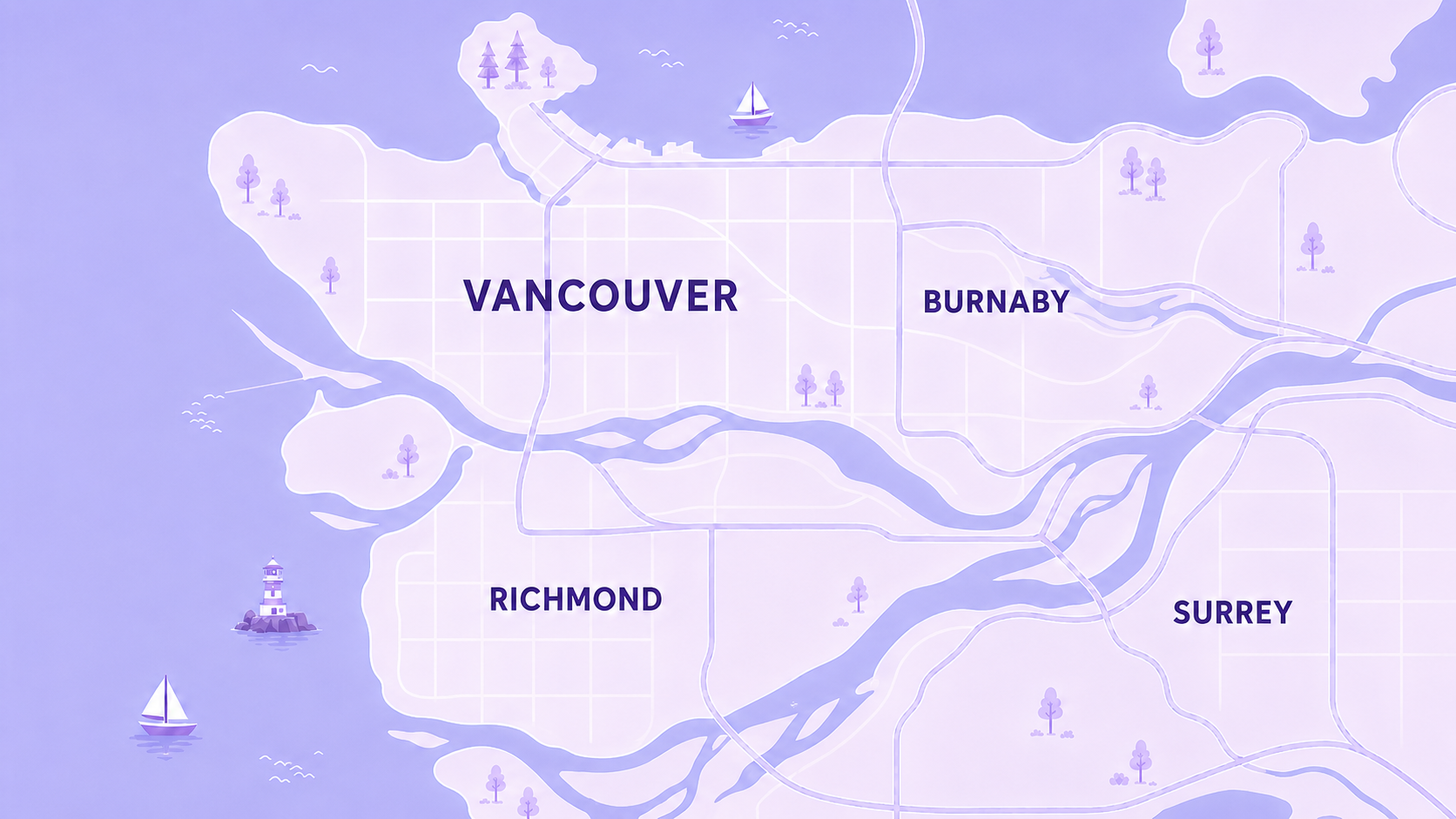 Purple City Vancouver map