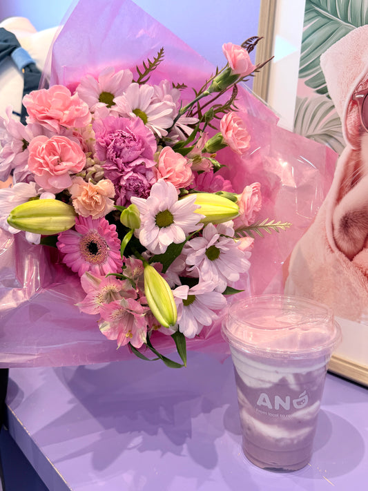 Small Flowers Bouquet + One AND Drink Voucher